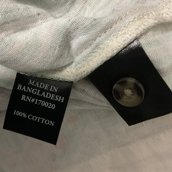 Vince Camuto Short Sleeve Button Up Shirt Men's Double Gauze Size L New - Picture 9 of 9